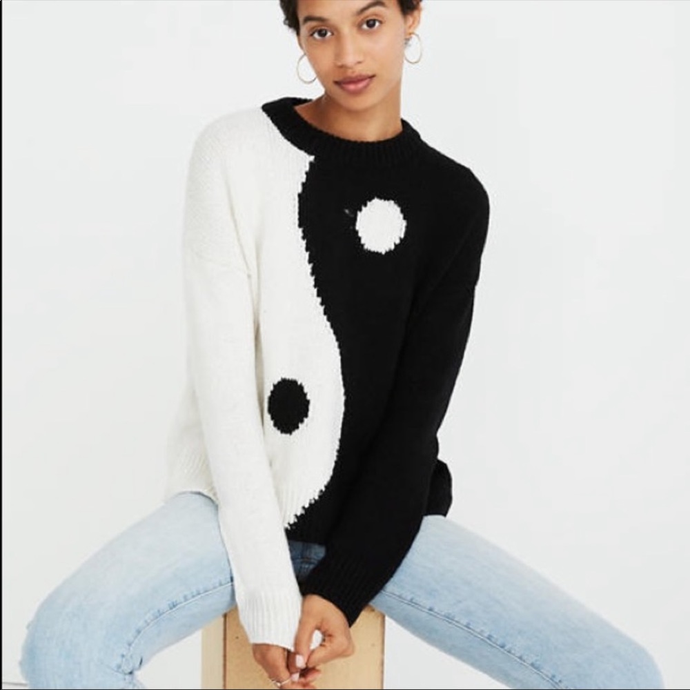 Madewell Yin and Yang Sweater - Sz Med